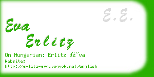eva erlitz business card